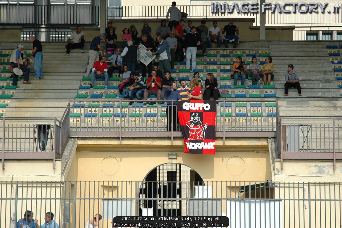 2004-10-03 Amatori-CUS Pavia Rugby 0137 Supporto